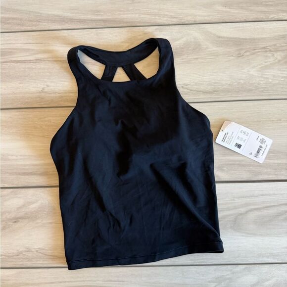 ATHLETA Transcend Built-In Bra Tank Small Black NWT - Picture 3 of 7